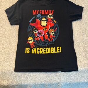 Disney Black Tee with Red and Yellow Print